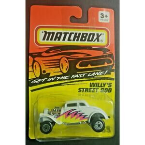 1993 Matchbox Ford Willy's Street Rod #69 of 75‎ White Get in the fast lane HW4